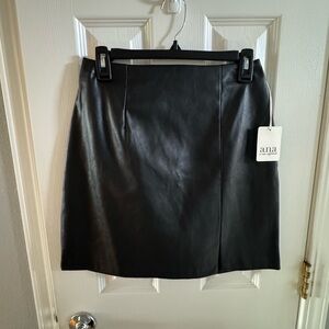 Stylish Black Leather skirt